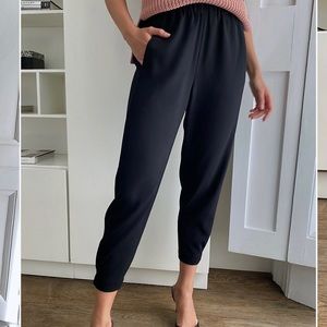 ARITZIA BABATON NWOT Dexter Pull-on Tuxedo Pants Women’s M Black